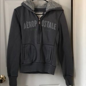 Furry hood hoodie/jacket